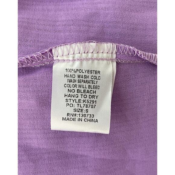 Umgee Orchid V-Neck Ruffle Shift Dress Size S NWT - Picture 4 of 5